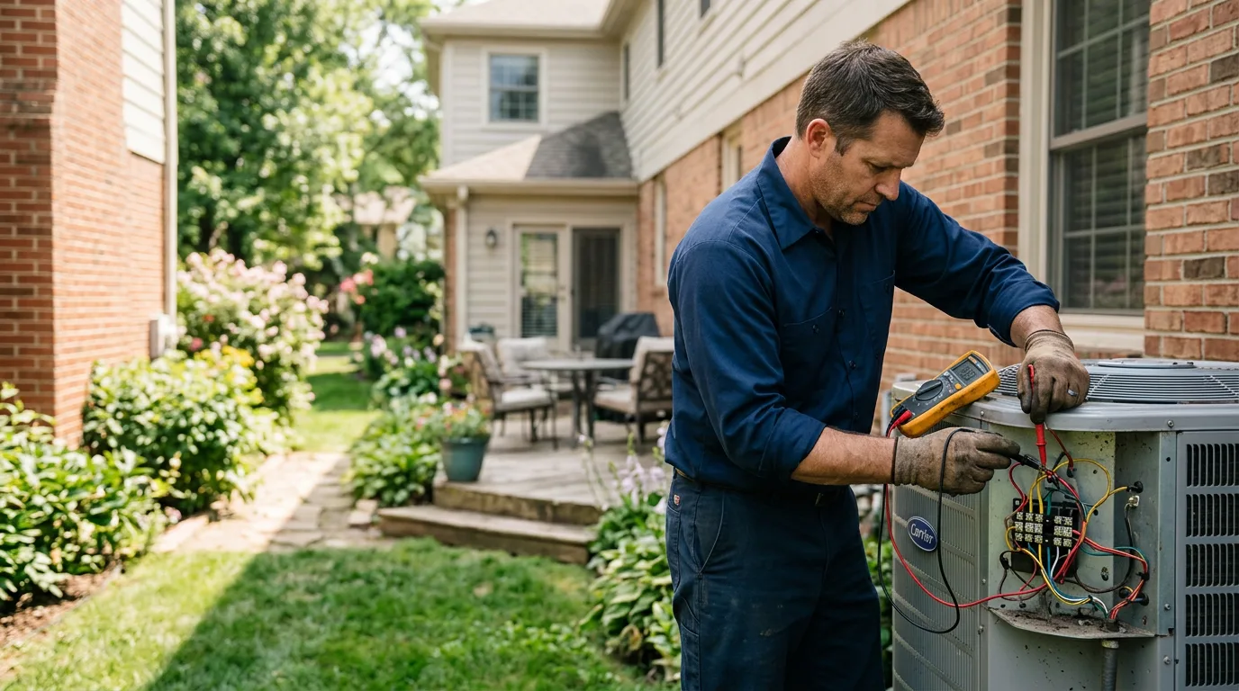 HVAC technician working near Ralston, OK